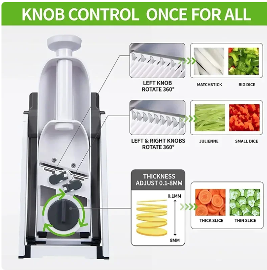 4 In 1 Vegetable Cutter Chopper-Vertical Vegetable Cutter