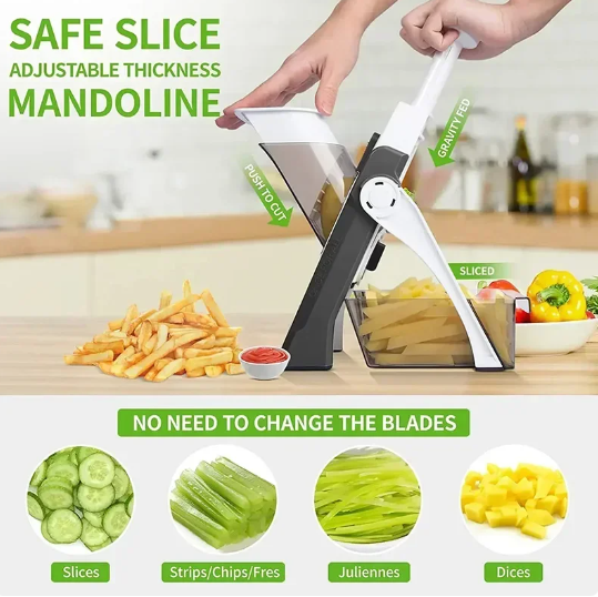 4 In 1 Vegetable Cutter Chopper-Vertical Vegetable Cutter