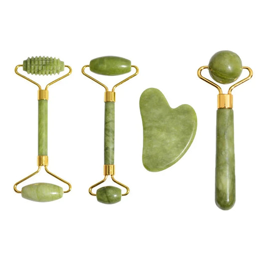 Natural Jade Roller and  Gua Sha Jade Stone