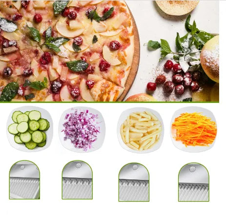 4 In 1 Vegetable Cutter Chopper-Vertical Vegetable Cutter